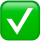 Green tick icon