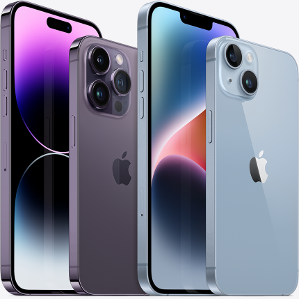 image of multiple iphone devices